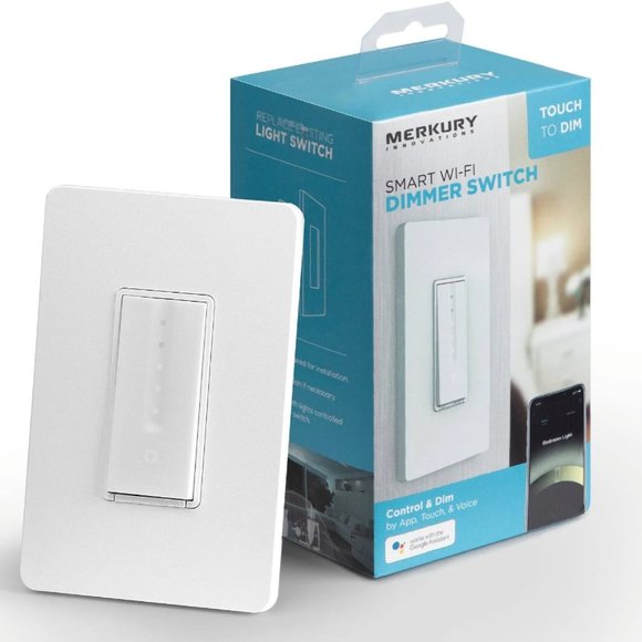 NIB Merkury Innovations Smart Wifi Dimmer Switch - Picture 1 of 4